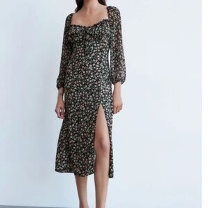 Zara Black Long Sleeve Dress